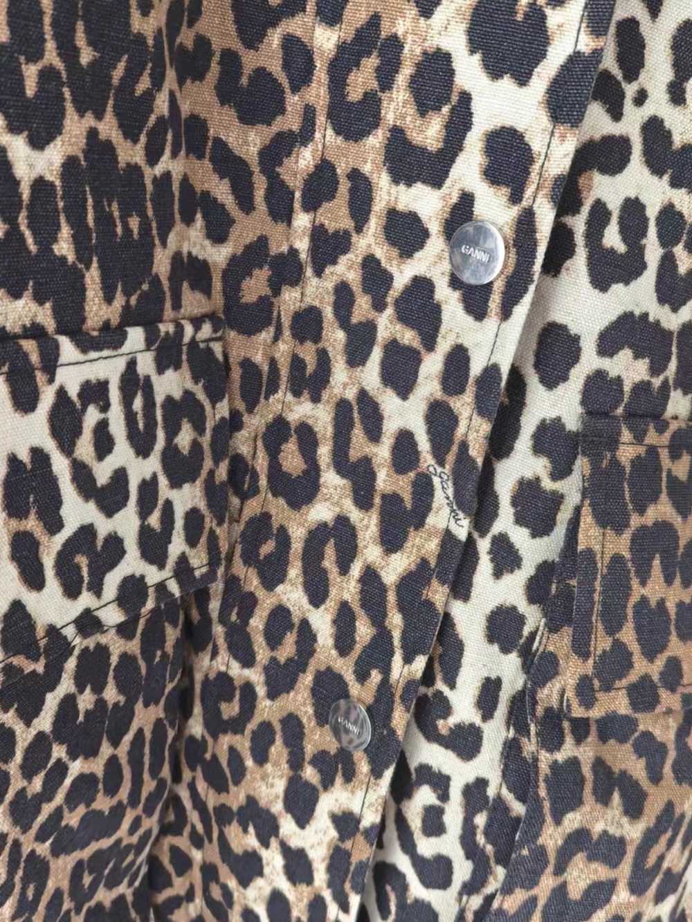NWT* Ganni Leopard Printed Canvas Midi Jacket
$545 - size S/M - Picture 7 of 7